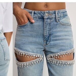 Good American good icon straight diamond Jean indigo 357